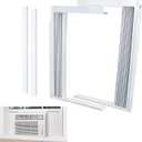 LBG Products Window Air Conditioner Side Panel and Frame Set,AC Accordion Filler Kit,Fits Most 12000BTU Window Air Conditioners,Window AC Side Panels