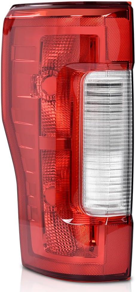 CHEDA Left Driver Side Taillight W/o Bulbs Fit F250 F350 Super Duty 2017-2019 Fit Factory Taillamp w/o Blind Spot Monitor Model Rear Lamp Assembly Pilotos Traseros Conjunto