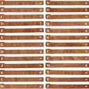 UNICRAFTALE 26Pcs Wood Vinyl Record Dividers DVD CD A-Z Alphabet Dividers Alphabetical Organizer Vinyl Record Alphabet Separators Letter Organizer Guides for Album Media Book Shelf Storage