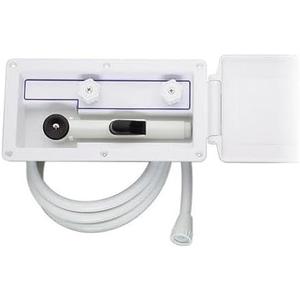 Attwood 4131-4 Aft-Deck Hot and Cold Freshwater Exterior Boat Shower Box Kit