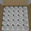 Novelty Lights 25 Pack G40 Frosted White Outdoor Globe Bulbs, Light Bulbs Glass Incandescent Bulbs with 3000 Hour Lifespan, Globe String Lights Replacement Bulbs