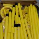 GHB Agility Hurdles 8" Speed Agility Training Hurdles, Detachable Sturdy Hurdles Training Equipment Set with Carry Bag for Kids,Athletes,Soccer,Basketball (10 Pack-Yellow)