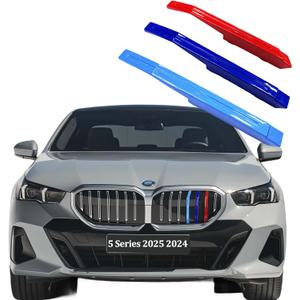 Automotive Grille Inserts for BMW 5 Series 2025 2024 Sedan 530i 540i xDriver LCI i5 G60 G68 Compatible with (Fit Only 7 Beam) kidney grille, Front Grill Accessories