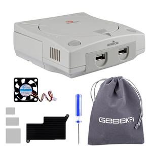 GeeekPi Retroflag Dream Case for Raspberry Pi 5, with Cooling Fan and Aluminum Heatsink, SD Card Slot, USB, LAN and Improved HDMI Ports, and Customizable Reset Button