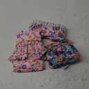 CuteBone Female Dog Diapers with Skirts 3 Pack Reusable Puppy Dresses Pants for Heat Cycle Period QBD11M