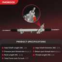 PHOBOOS Hydraulic Power Steering Rack and Pinion Fit for Toyota 4Runner