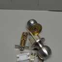 BESTTEN Keyed Entry Door Knob with Lock, Interior and Exterior Door Lock, Standard Ball, Satin Nickel