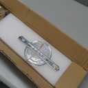 47 Inch Wood Linear Pendant Light Dimmable LED Kitchen Island Lighting with Remote Adjustable Hanging Chandelier for Dining Room Bar Pool Table 30W Modern Farmhouse Fixture Walnut Color