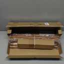 Wood Double Curtain Rod, Boho Decorative Long Dual Curtain Rod 66 to 120 Inch, 1 Inch Adjustable Heavy Duty Rustic Farmhouse Spliced Drapery Rods, Modern Faux Wood Grain Design