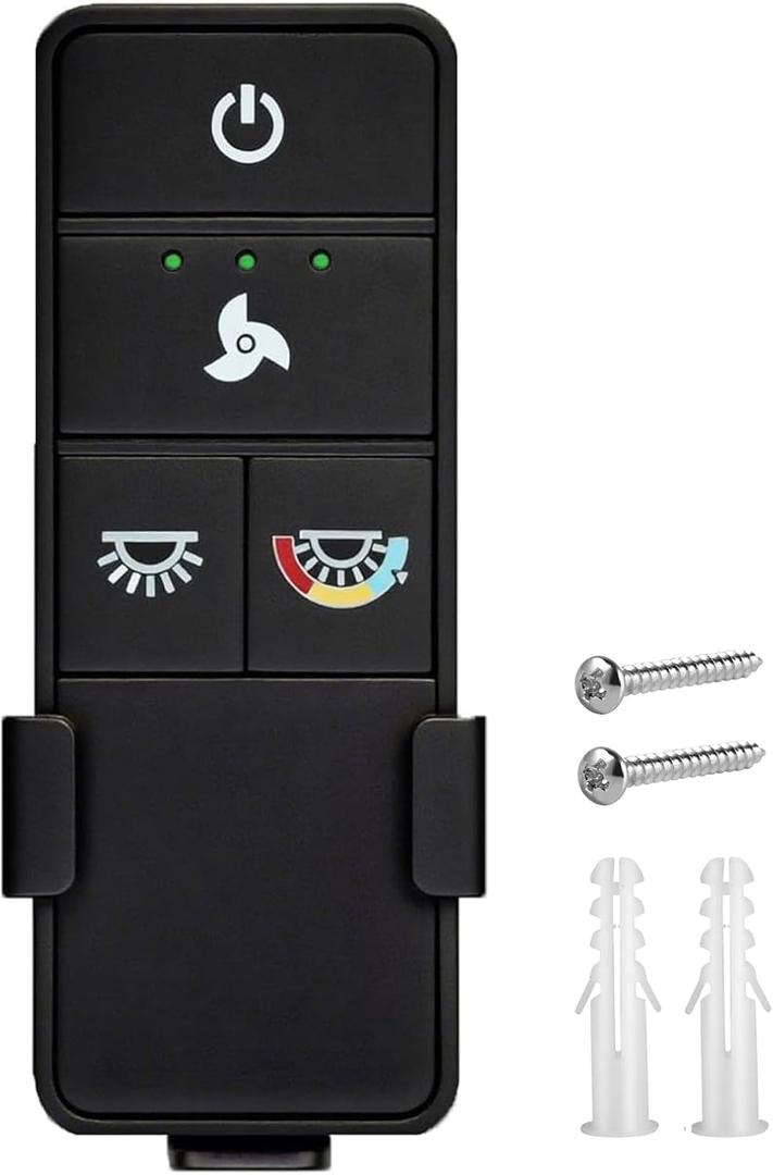 TX028C-S Ceiling Fan Remote Control for Hampton Bay, 3 Speeds with Light Dimmer & Color Temperature Adjustment, Replacement for Hampton Bay Home Decorators Collection A25-TX028C-S (Remote Only)