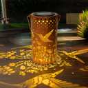 Hummingbird Solar Lanterns Outdoor Waterproof, Birthday Gifts for Women Mom Grandma, Hanging Solar Lights for Yard, Patio, Porch, Garden Decor, Christmas Gifts for Her/Him