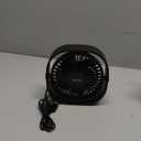 EasyAcc USB Small Desk Fan, Slumber Pod Fan [360Rotatable Head &Powerful ] 3 Speeds Portable Personal Table Travel Fan for Sleeping Desk Cruise Ship Dorm Bedroom Office Office (No Battery) (Black)