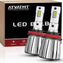 H11 LED Bulbs for Kenworth T660 T680 T880 W990 T700 T470 T440 T370 T270 T170 Truck Heavy Duty H16/H8/H11 Fog Lights 6500K Cool White, 2-Pack