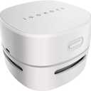 IGOKOTI Desk Vacuum Cleaner Mini,Counter Vacuum,Tabletop Vacuum Cleaner USB Rechager, Cordless Energy Saving Design (White Charging)