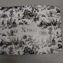 XTMYI Country Curtains for Living Room,96 Inches Long Beige Sheer Linen Shabby Chic Curtains for Bedroom