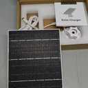 Ring Solar Panel Charger, 6.5W Solar Panel for Security Camera, Compatible for Ring Camera with Battery, Waterproof Solar Panel with Type-C, Micro USB and DC Port Cable for Most Cameras