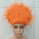 Funny Wigs for Women Orange Party Wigs Costume Funky Hairband Crazy Wig for Halloween Costume Cosplay