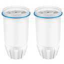 Water Replacement Filter for Zero, Fit Zerowater Pitcher ZR-001 ZR-004 ZR-017, 5-Stage Filter System 0 TDS, Certified to Reduce Lead, Chromium, and PFOA/PFOS, 0 Water Filters 2 Pack