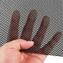 AggAuto Universal 40"x13" Car Grill Mesh - 100x33cm Aluminum Alloy Automotive Grille Insert Bumper 3x6mm Rhombic Hole, One of the Most Multifunctional Shape Grids Black