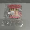 24Pcs Happy Valentine's Day Cupcake Toppers with Heart Glitter Sweet Love Theme Cupcake Picks Valentine's Day Cake Decorations for Valentine's Day Theme Birthday Party Supplies Pink