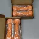 Portzon Set of 2 Neoprene Dumbbell, 2 LB, Anti-Slip, Anti-roll, Hex Shape, Orange - Pack of 2