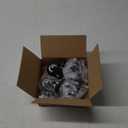 HOLKIE Stem Caster Wheels 2 inch Total Locking Casters Set of 4, Threaded Stem 3/8" -16 x 1 (Diameter 3/8", Length 1") Swivel Heavy Duty Castors Black