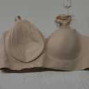 OEAK Womens Wireless Bras Comfortable Push Up Bra No Underwire Bra Full Support Lift Bralette Everyday Seamless Tshirt Bras (Large, Nude)