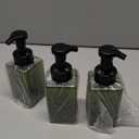 3 Pack Foaming Soap Dispenser Empty Plastic Foam Pump Bottle Refillable Foam Soap Bottle Dispenser for Shampoo Liquid Soap Face Wash (Green, 450ml/15oz)