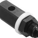 10AN Male Fuel Cell Tank Rollover Vent Valve Aluminum Black