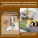 Luxury Villa Rabbit cage with Wheels, Guinea Pig cage | complimentary Food Bowl, Bed. Suitable for Hamsters, Chinchillas, Squirrels, Hedgehogs, Ferrets, CatsMouse
