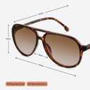 livho Trendy Polarized Aviator Sunglasses Women Men, Retro Sun Glasses for Women Men 2025, Oversized UV Protection Shades
