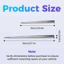 4PCS Body Side Trim, Dent Prevent Car Door Protector, Universal Door Protector Automotive Molding Trim, Prevents Dents Scratches Bright (Silver)