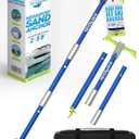 SandShark Supersport 3.0 Shallow Water Anchor - Great Jet Ski, PWC, Pontoon Boat Accessory - Adjusts 29"-48" w/Case