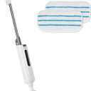 Sweetcrispy Steam Mop for Floor Cleaning,Lightweight Floor Steamer Cleaner for Hardwood/Tile/Laminate Floors Carpet, 2 Washable Pad,White and Grey (43.31*5.7*11.6inch)