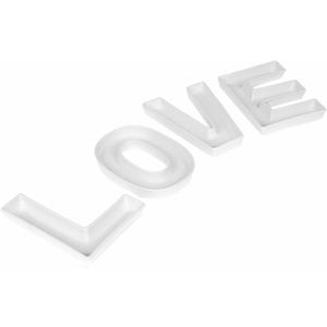 "LOVE Decorative Ceramic Small Letter Candy Dish Wedding Party Decor (LOVE in 1 Set)