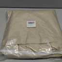 Patio Chair Covers Waterproof Outdoor Furniture Covers 1 Pack Heavy Duty 600D Deep Seated Patio Lounge Chair Cover for All Weathers Veranda Lawn Backyard, Khaki & Brown, 35"X38"X31"