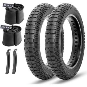 MOHEGIA E-Bike Fat Tire: 20x4.0/20x4.5/20x5.0/26x4.0 Inch Folding Heavy Duty Fat Tire for Electric Bicycle,MTB and Trike for Urban Commuting Or Off-Road Riding