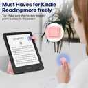 DATAFY [Case-Friendly] Page Turner for Kindle Paperwhite Oasis Kobo eReaders, Camera Camcorder Remote Controls, Page Turner Clicker for ipad Tablets Reading Novels with Wrist Strap Storage Bag