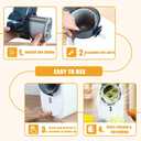 Cordless Electric Vegetable Slicer Chopper & Cheese Grater - Rechargeable Portable Salad Maker, Battery-Powered Electric Food Slicer for Home Kitchen Cucumber Carrots Cabbage