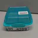 Sistema 1.24L Lunch Stack Square to Go Assorted Colours, Polypropylene, 1.24 Litre
