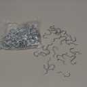 100PCS Metal Pegboard J Hook Accessories Peg Board Wall Display Assortment for Jewelry Organizer Hanging Tools