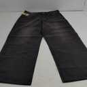 Men's Baggy Jeans Y2K Vintage Wide Leg Denim Pants Hip Hop Skater Jeans Loose Fit Trousers 2000s Streetwear (X-Large, Dark Gray)