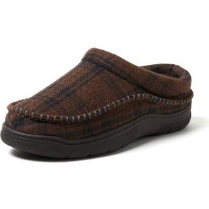 Dearfoams Men's Thompson Memory Foam Indoor/Outdoor Clog Slipper,  9-10
