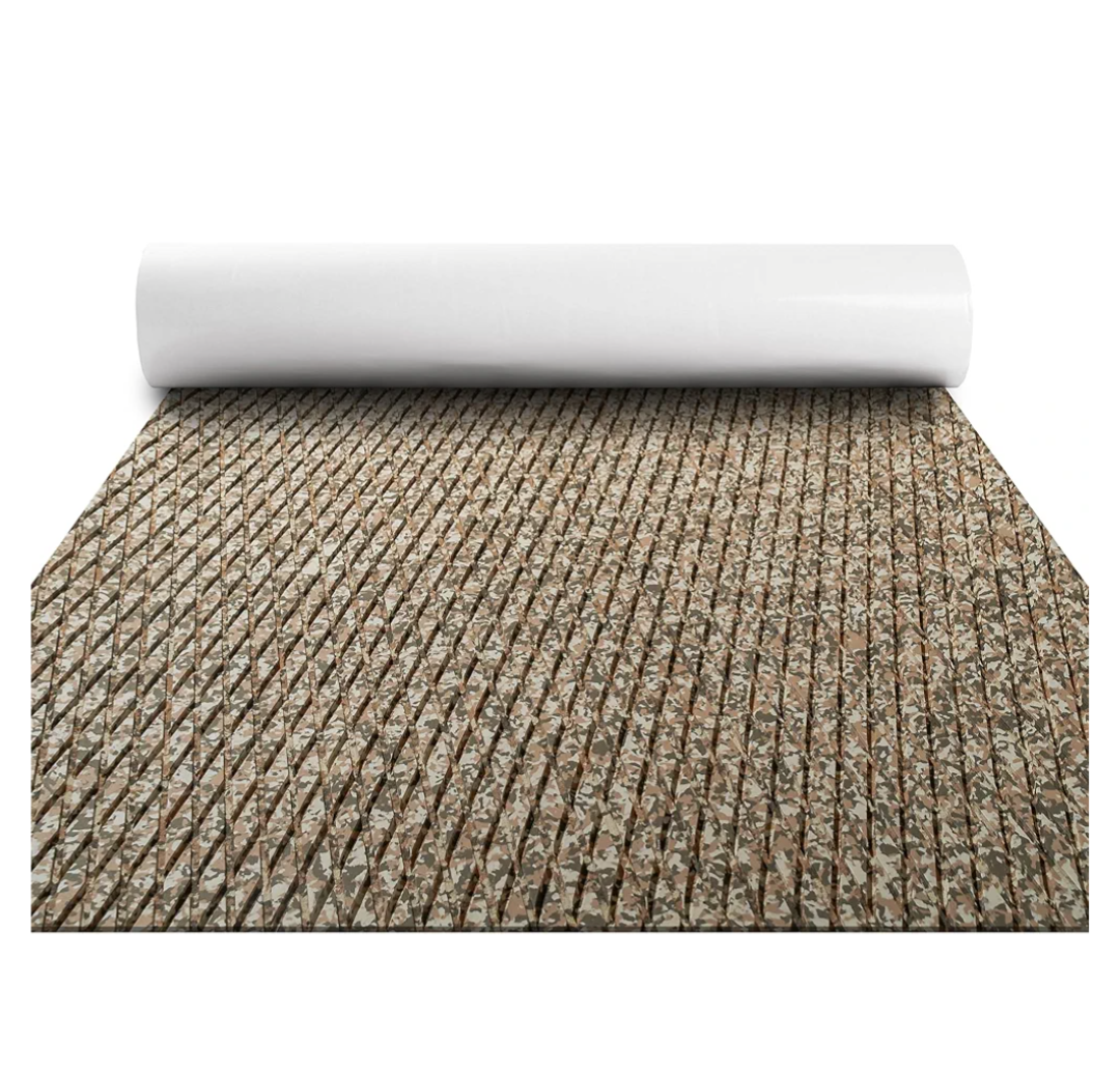 FOCEAN Boat Flooring EVA Foam Boat Decking Camo Marine Flooring Self-Adhesive Marine Mat for Motorboat RV Yacht Kayak 94.5" x 47.2"