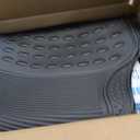 BDK Floor Mats, 4-Piece All-Weather Car Mat with Universal Fit Design, Durable Rubber Car Floor Mats with Capture Ridges, Waterproof for Cars Trucks SUV (Black)