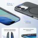 Vihibii for iPhone 17 Case with Kickstand, [Compatible with Magsafe], Shockproof Sturdy Cover & Raised Edges Protection, Fade-Resistant Glow Slim Stylish Phone Case for iPhone 17, 6.3" (2025), Grey