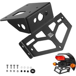 KEMIMOTO Grom Fender Eliminator Compatible with 2025 2024 2023 2022 Grom Fender Eliminator Kits MSX125 License Plate Bracket Mount License Plate Holder Fit with OEM & Aftermarket Turn Signals