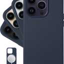 LONLI Classic - (for iPhone 14 Pro) - European Nappa Leather Case - Smoothen and Soften Over Time - Compatible with Magsafe - Midnight Blue