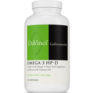 DAVINCI Labs Omega 3 HP-D, 120 Softgels (EXP 11/18/26)