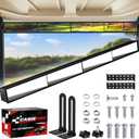 Universal Golf Cart 4 Panel Rear View Mirror for EZGO Yamaha Club Car, Wide Angle Golf Cart Mirrors, No Blind Spots
